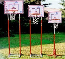 Tableros, postes baloncesto, aro y red